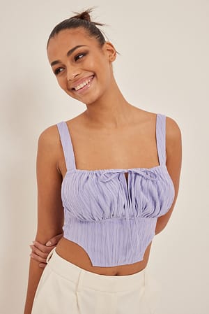Lilac Structured Corset Top