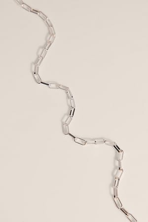 Silver Silver Plated Thin Chain Necklace